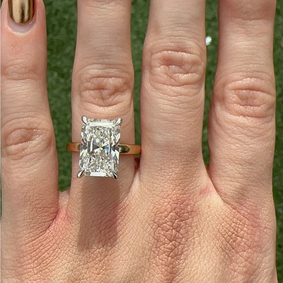 6.08 carat g vs1 radiant cut Diamond Engagement ring solitaire - Picture 11 of 11